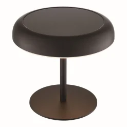 LED-bordlampe med solcellepanel og batteri Elmer, svart, metall, IP44