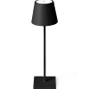 LED-bordlampe Toc med USB-lader, IP54, svart