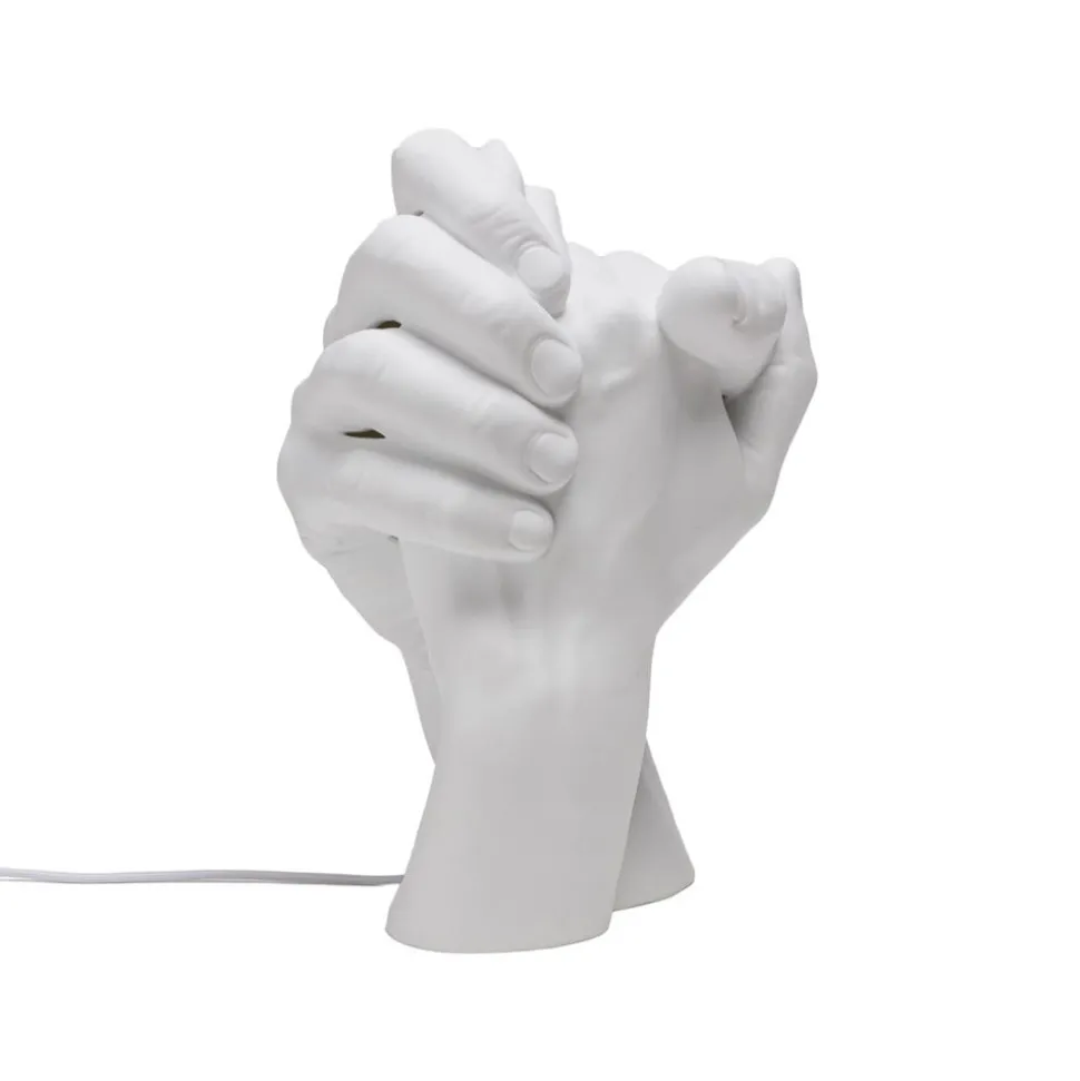 LED-bordlampe With Me av porselen, hvit