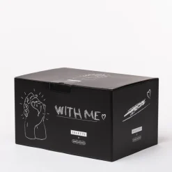 LED-bordlampe With Me av porselen, hvit