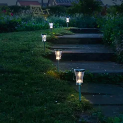 LED-deko-solcellelampe 5146408 jordspyd 8-er-sett