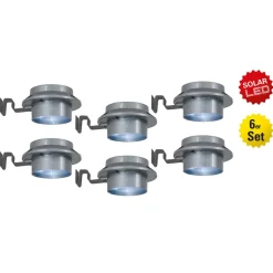 LED-deko-sol-takrennelampe Mistra 6-er-sett