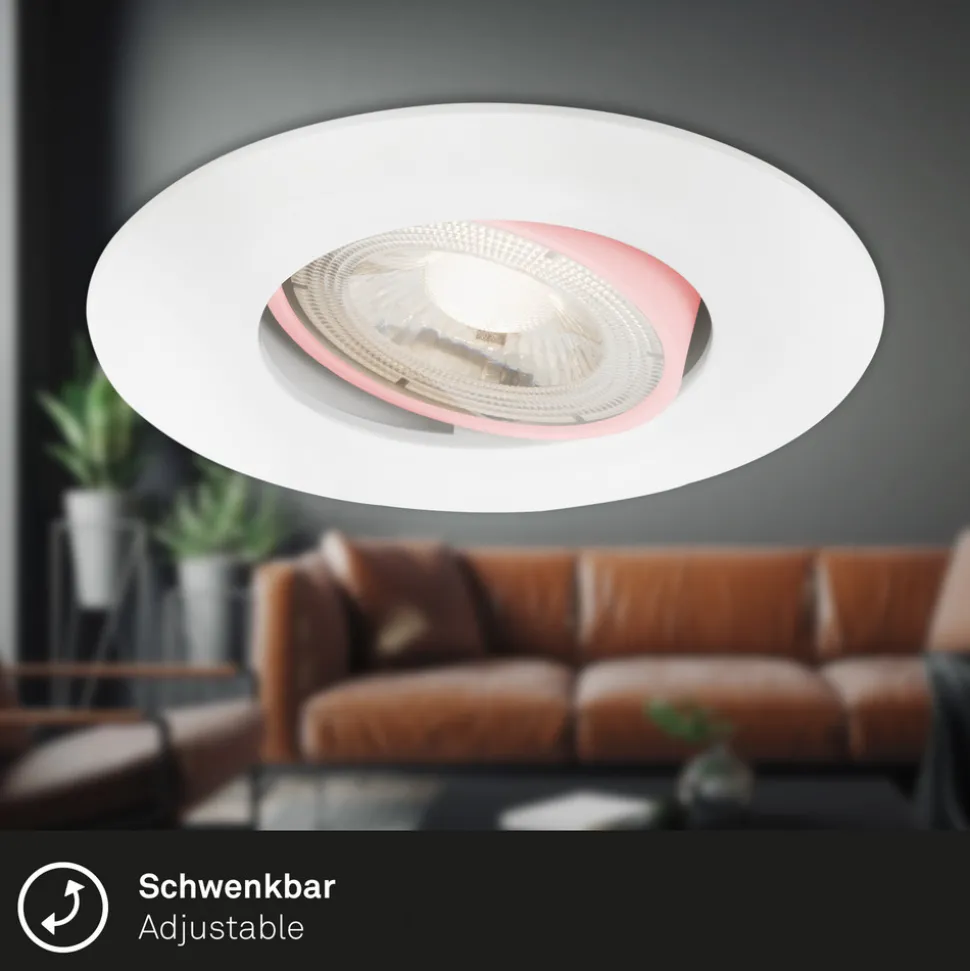 LED-downlight 7602 3stk IP65 3 000 K hvit