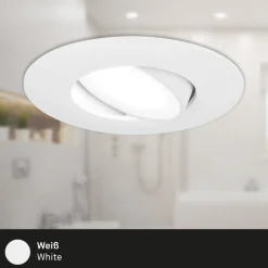 LED-downlight 7597 3stk IP65 4 000 K hvit