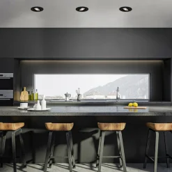 LED-downlight 7602 3stk IP65 3 000 K svart