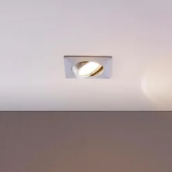 LED-downlight Andrej, kantet, krom