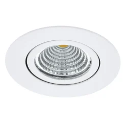 LED-downlight Saliceto rund fleksibel 4 000K hvit