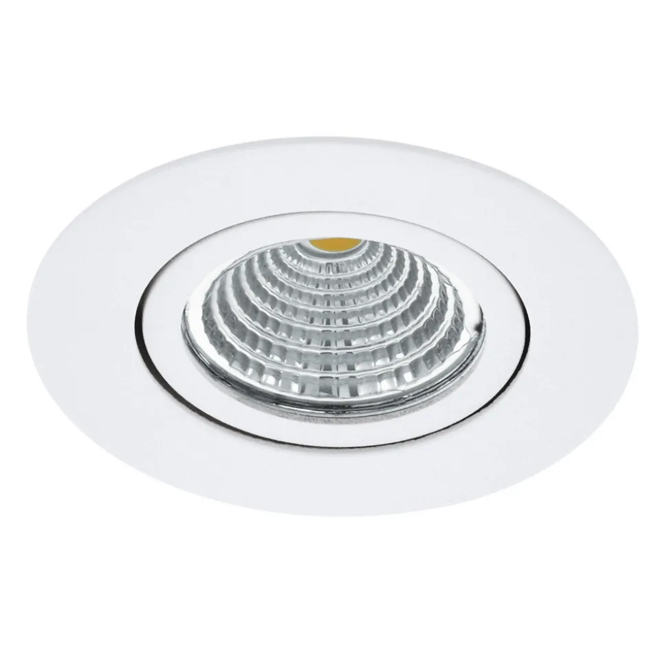LED-downlight Saliceto rund fleksibel 4 000K hvit