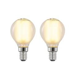 LED-dråpepære E14 4W 2 700 K matt dimbar 2 stk