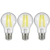 LED-filament E27 3,8W 2 700 K 806 lm klar 3 stk