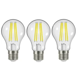 LED-filament E27 3,8W 2 700 K 806 lm klar 3 stk