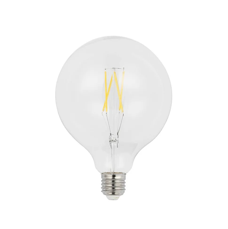 LED-filament E27 6W 2 700 K G125 globe klar 2 stk
