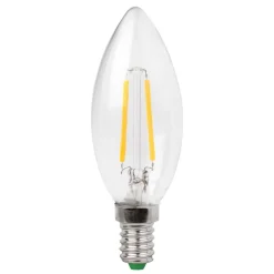 LED-filament-mignonpære E14 3W klar, varmhvit