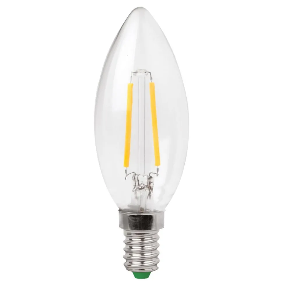 LED-filament-mignonpære E14 3W klar, varmhvit