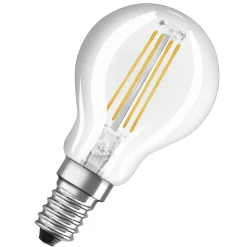 LED-filamentpære E14 4 W, varmhvit, 3-pakk