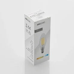 LED-filamentpære E14 4W 827 stearinlys dimbar 2stk