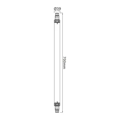 LED-fuktighetssikker lampe Tri Proof Slim, lengde 70 cm
