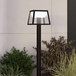 LED-gatelampe Altilia, høyde 106 cm, svart, sensor