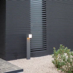 LED-gatelampe Cuba, 1 lyskilde, antrasitt, 3 000 K