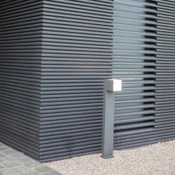 LED-gatelampe Cuba, 1 lyskilde, antrasitt, 3 000 K