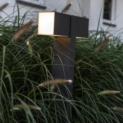 LED-gatelampe Cuba, 2 lyskilde, antrasitt, 3 000 K