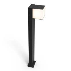LED-gatelampe Cuba, 1 lyskilde, svart, 3 000 K