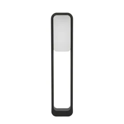 LED-gatelampe Sticker, mørkegrå, aluminium, høyde 72 cm