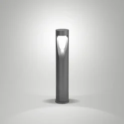 LED-gatelampe Teo, 60 cm høy, svart, metall, IP65