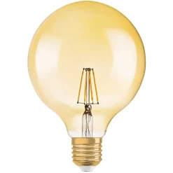 LED-globepære Gold E27 2,5 W, varmhvit, 220 lumen