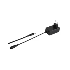 LED-gulvlampe Ebro, høyde 194 cm, nikkelfarget, 2-lys.