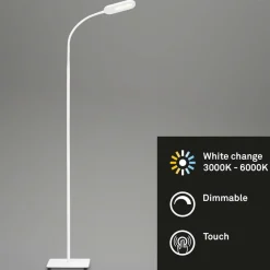 LED-gulvlampe Office Step, hvit, dimbar, CCT