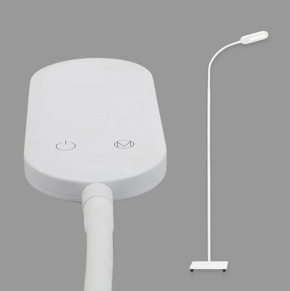 LED-gulvlampe Office Step, hvit, dimbar, CCT