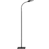 LED-gulvlampe Office Step, dimbar, svart
