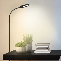 LED-gulvlampe Office Step, dimbar, svart