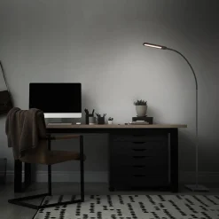 LED-gulvlampe Servo, dimbar, CCT, svart