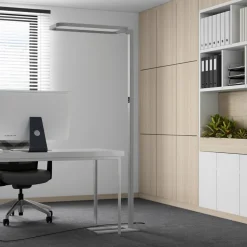 LED-gulvlampe til kontor Nelus Neo, dimmer/sensor