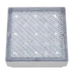 LED-gulvlampe Walkover, IP68 8x8cm, innfelt i gulvet