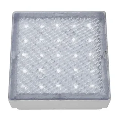 LED-gulvlampe Walkover, IP68 15x15cm, innfelt i gulvet