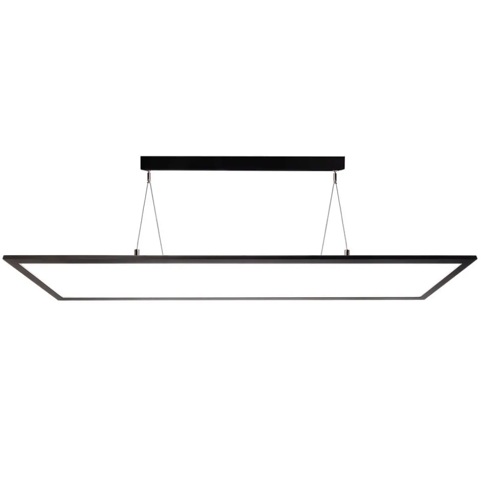 LED-hengelampe 3422, kantet, dip-bryter, svart