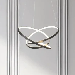 LED-hengelampe Empoli, metall, svart, 4.000 K