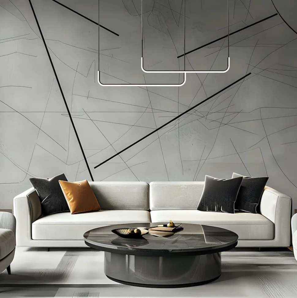 LED-hengelampe Horizon, metall, svart, 4.000 K