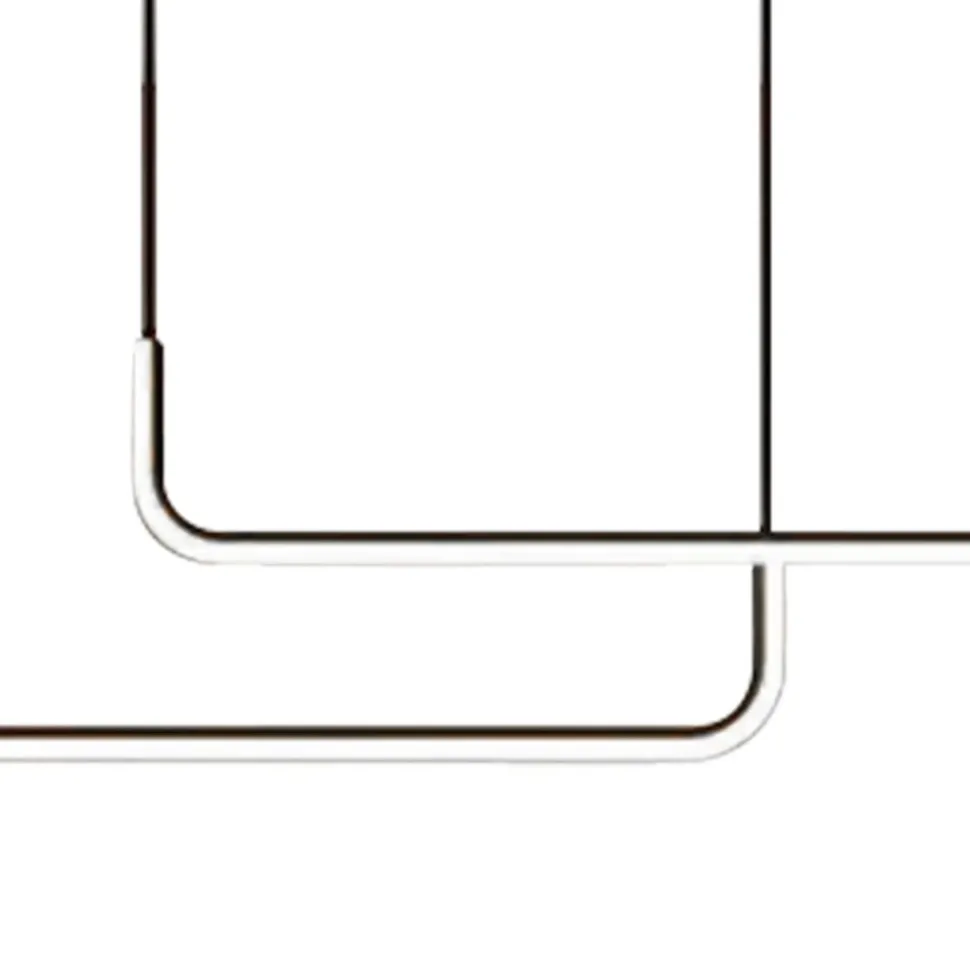 LED-hengelampe Horizon, metall, svart, 4.000 K