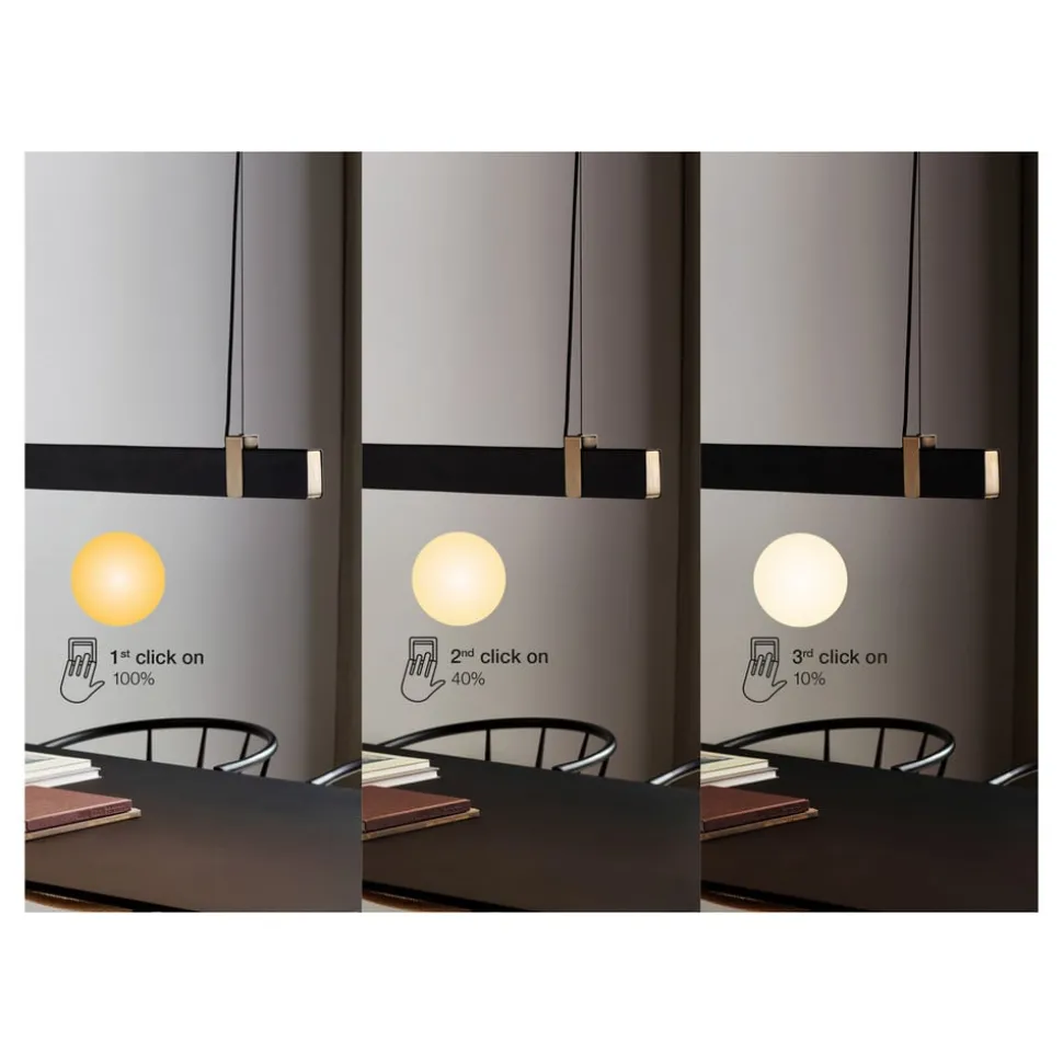 LED-hengelampe Lilt svart