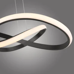 LED-hengelampe Maria, 3-trinns dimbar, svart