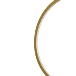 LED-hengelampe Saturno vertikal, gull, Ø 50 cm, metall