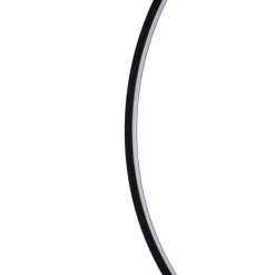 LED-hengelampe Saturno vertikal, svart, Ø 80 cm, metall