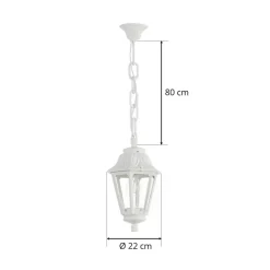LED-hengelampen Sichem Anna 6W 2 700 K hvit/klar