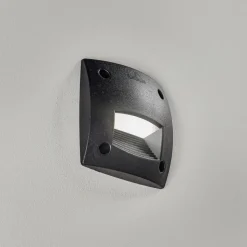 LED-innbyggingslampe Leti 100 Square-ST svart CCT