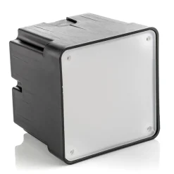 LED-innbyggingslampe Leti 100 Square-ST svart CCT