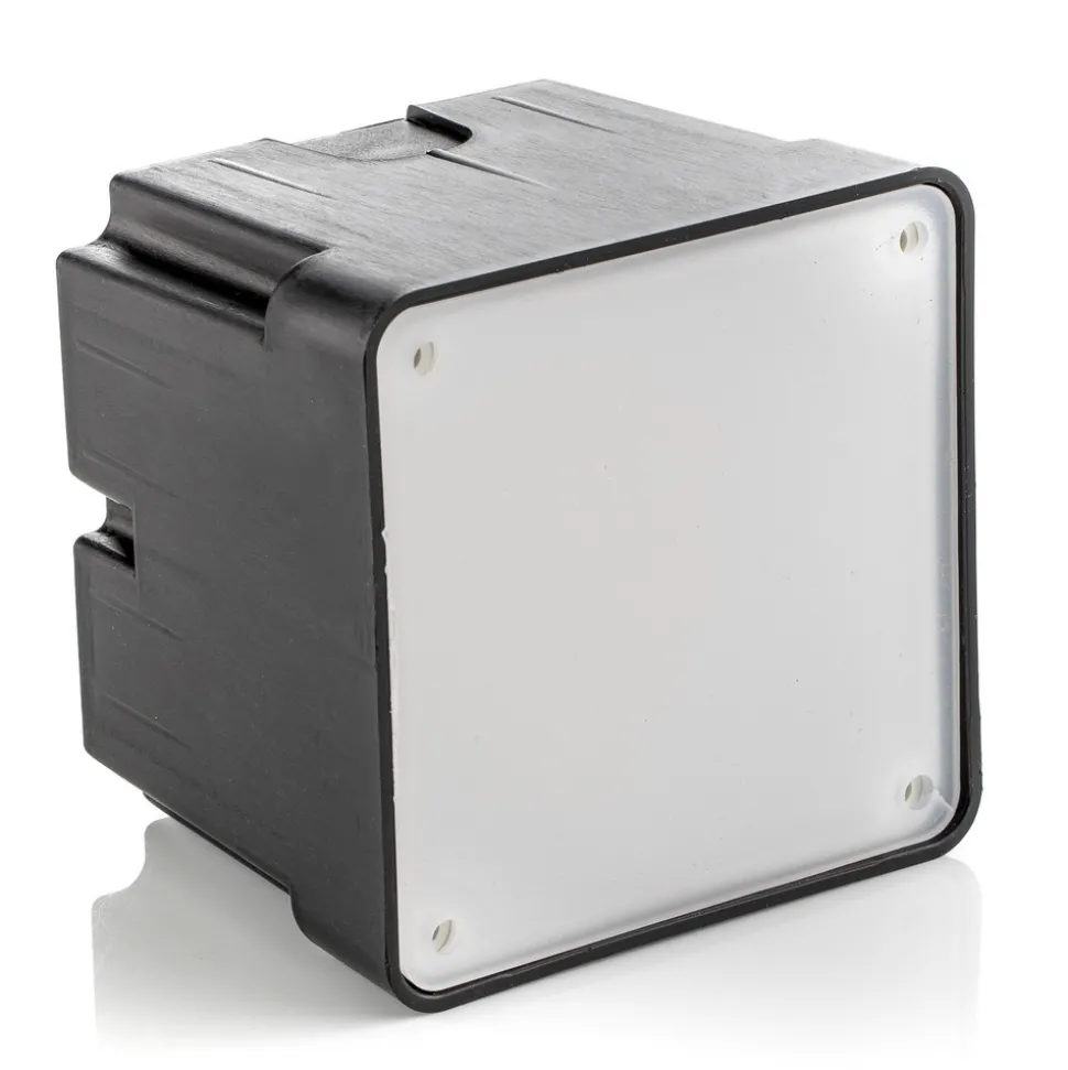 LED-innbyggingslampe Leti 100 Square-ST svart CCT